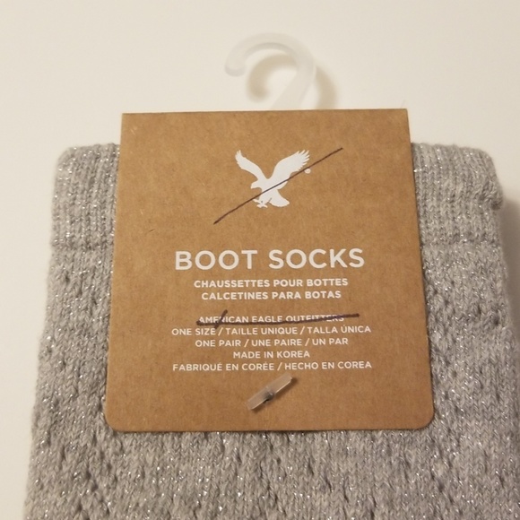 American Eagle Outfitters   Metallic Boot socks - Picture 2 of 3